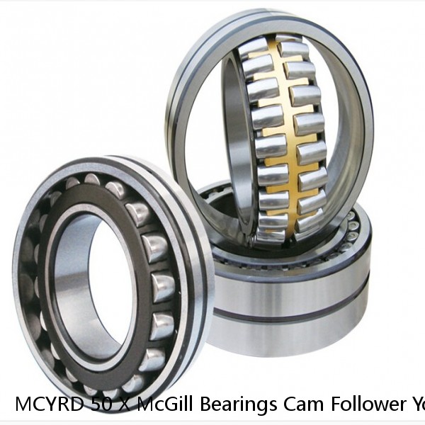 MCYRD 50 X McGill Bearings Cam Follower Yoke Rollers Crowned  Flat Yoke Rollers