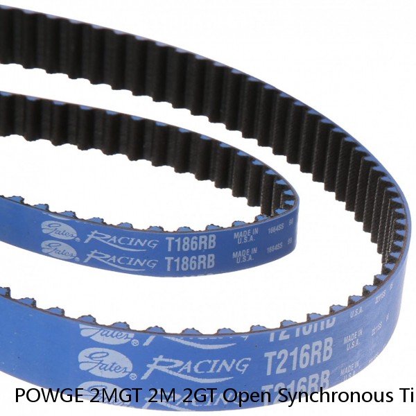 POWGE 2MGT 2M 2GT Open Synchronous Timing belt width 3/6/9/10/15mm Rubber Small Backlash GT2 2GT-3/2GT-6/2GT-9/2GT-15 3D printer